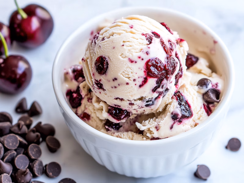 Vegan Cherry Garcia Ice Cream