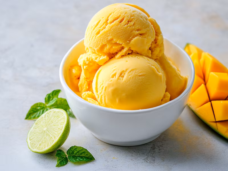 Vegan Mango Lime Ice Cream - Ninja Creami Recipe