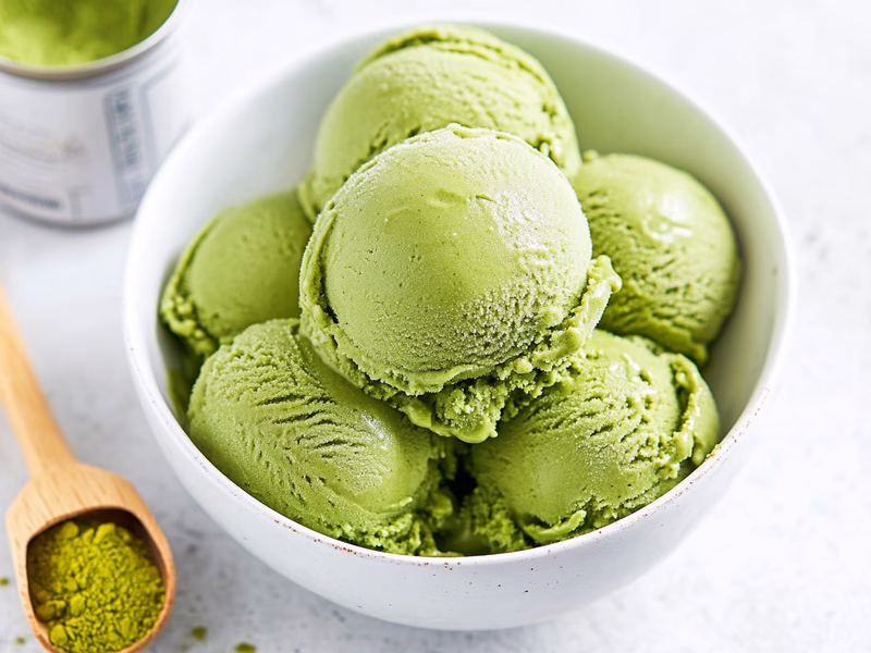 Sorvete Vegano de Matcha - Receita Ninja Creami