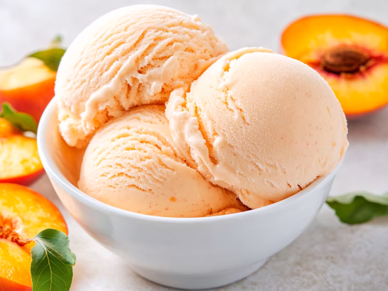 Vegan Peach Ice Cream - Ninja Creami Recipe